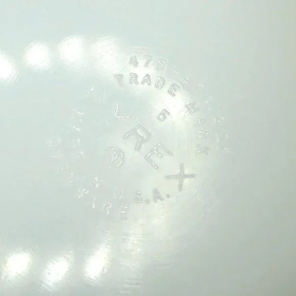 Pyrex 475-B Terra 2.5 Qt Casserole w/ Lid Matte Rings 1960s Vintage - Picture 8 of 8